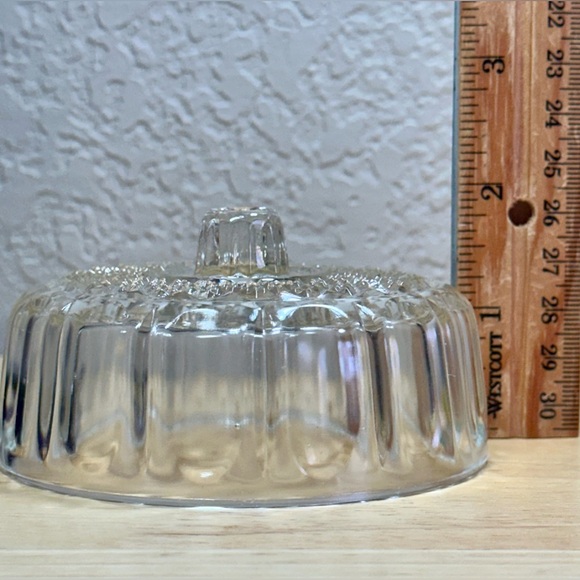 Imperial Glass Cobalt Blue Cheese Serving Dish With Lid Vintage 5" - Picture 14 of 16